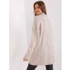 Béžové pletené rolákové šaty