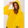 Žlutá mikina s kapucí