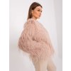 Pudrový dámský kožíšek