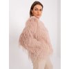 Pudrový dámský kožíšek