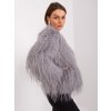 Šedý dámský kožíšek