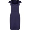Tmavě modré šaty s výstřihem DIANA