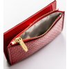 Peterson Červená vroubkovaná malá peněženka Y504