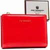 Peterson Červená hladká malá peněženka Y500