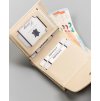 Milano Design Béžová malá peněženka z eko kůže T015
