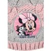 Disney Minnie Mouse šedo-růžová zimní sada čepice a rukavic