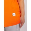 Oranžové jednobarevné volné triko