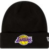 Černá pánská čepice New Era Essential Cuff Beanie Los Angeles Lakers Hat (Velikost ONE SIZE)