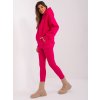 Tmavě růžový komplet legín a mikiny (Velikost S/M)