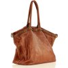 Marco Mazzini Camel dámská shopper kožená kabelka