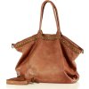 Marco Mazzini Camel dámská shopper kožená kabelka