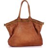 Marco Mazzini Camel dámská shopper kožená kabelka