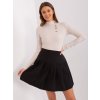Černá minisukně s řasením (Velikost 36)