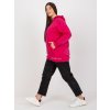 Fuchsiová mikina na zip