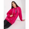 Fuchsiová mikina na zip
