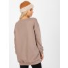 Béžová dámská mikina bez kapuce