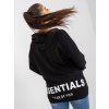 Černá mikina ESSENTIALS