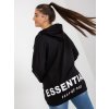 Černá mikina ESSENTIALS
