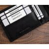 Rovicky Černá kožená peněženka L224