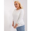 Smetanová halenka s 3/4 rukávem