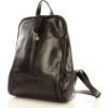MAZZINI Černý kožený batoh (Velikost ONE SIZE)