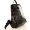 MAZZINI Černý kožený batoh (Velikost ONE SIZE)