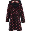 Černý dívčí župan s  puntíky Ladybug and Cat Noir