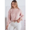 Růžový oversize crop svetr BILLIS
