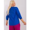 Modrá halenka s 3/4 rukávem
