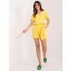 Žlutý kraťasový overal s páskem