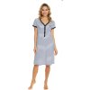 Doctor Nap modro-bílá pruhovaná noční košile