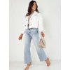 Bílá džínová oversize bunda LUISE