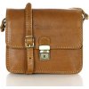 MARCO MAZZINI camel čtvercová crossbody kabelka