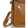 MARCO MAZZINI camel čtvercová crossbody kabelka