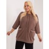 Hnědá halenka s kapsami