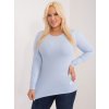 Světle modré basic tričko s dlouhým rukávem