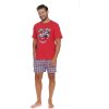 Červené pánské pyžamo Doctor Nap s potiskem formule