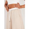 Béžové široké kalhoty VERES