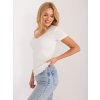 Smetanové tričko s krajkou