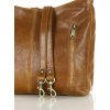 MARCO MAZZINI světle hnědá kožená taška na rameno