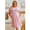 Světle růžová noční košilka Lady of flowers