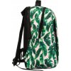 Peterson bílo-zelený prostorný batoh se vzorem listů