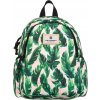 Peterson bílo-zelený městský batoh se vzorem listů (Velikost ONE SIZE)