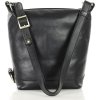 MARCO MAZZINI černá kožená taška přes rameno