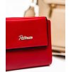 Peterson Červená malá kožená peněženka Y606