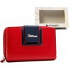 Peterson Červená střední kožená peněženka Y601