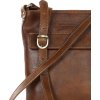 MARCO MAZZINI hnědá obdelníková kožená messenger taška (Velikost ONE SIZE)