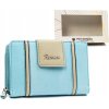 Peterson světle modrá dámská kožená peněženka Y613