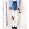 Bílé vzorované dívčí punčochy Knittex DR 2407 Madison 40 den