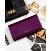 Peterson Tmavě fialová dámská kožená peněženka Y629 (Velikost ONE SIZE)